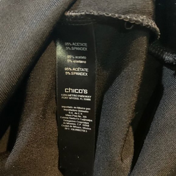 ChicoTravelers V Neck Top Sz 3 - Picture 6 of 6